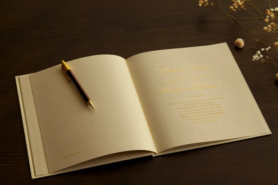 Personalisiertes Hochzeits-Gästebuch mit Sofortbildern
